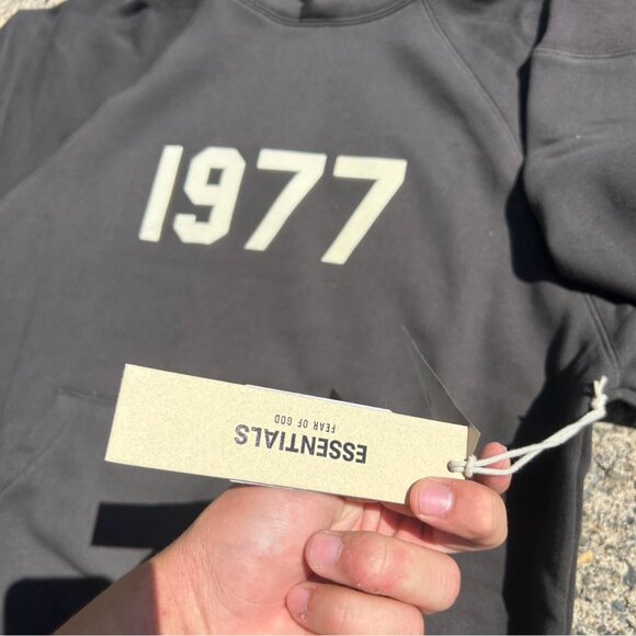 Essentials Fear Of God 1977 Iron Hoodie & Sweatpants Bundle Size XXS Brand New - Picture 3 of 12
